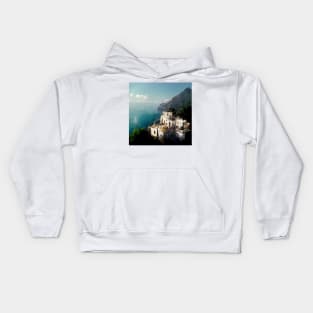 Golden sun on the Amalfi Coast II Kids Hoodie